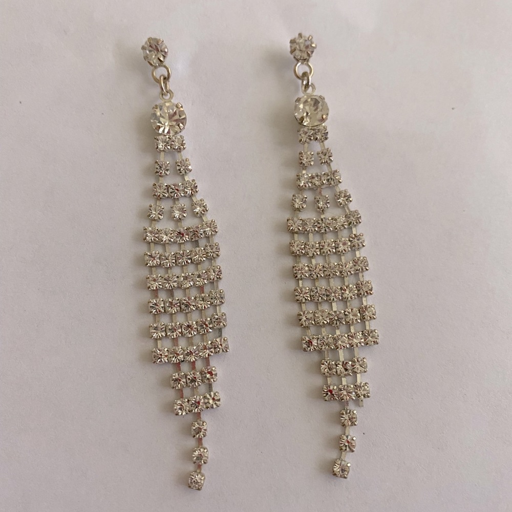 Dangle Rhinestone Party Earrings
